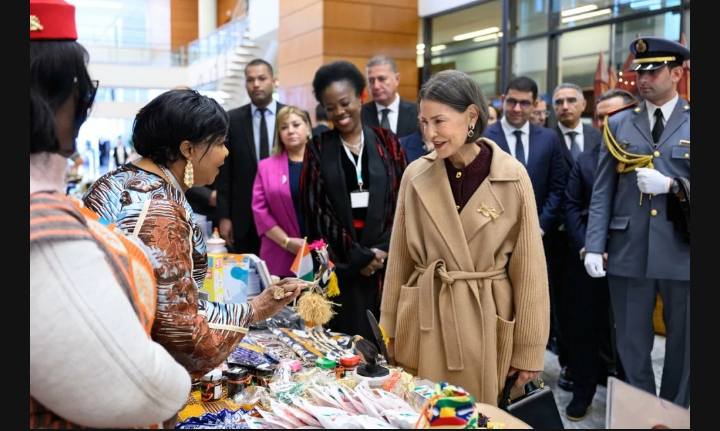 Son Altesse Royale la Princesse Lalla Meryem à la Bibliothèque Nationale du Royaume du Maroc à Rabat